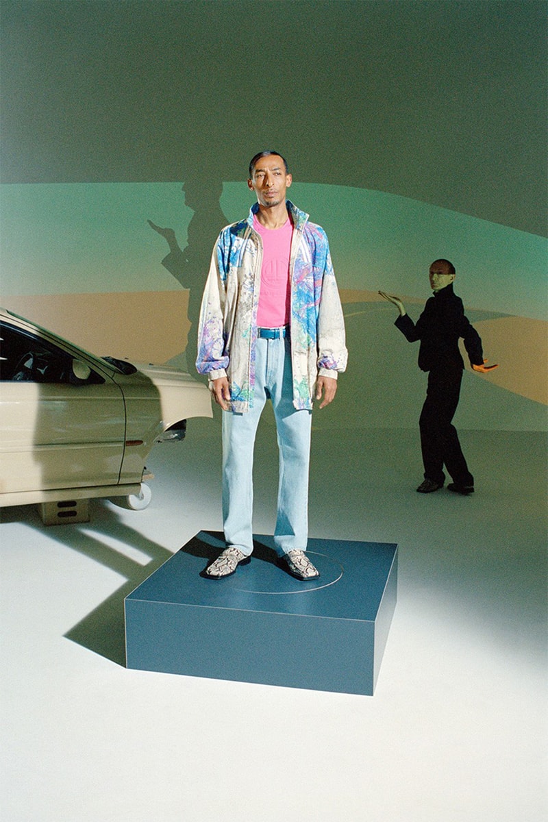 Martine Rose SS22 Collection Lookbook Paint Jacket Denim
