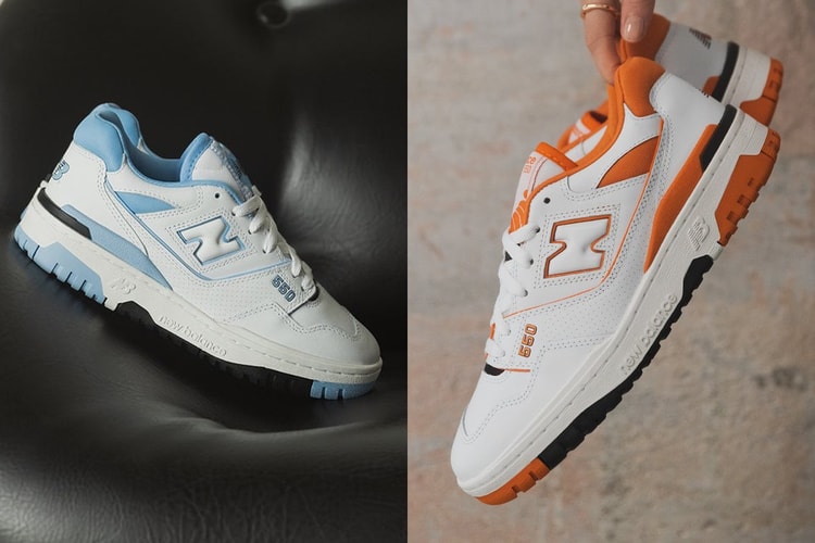 New Balance Restocks the 550 "UNC" and "Varsity Orange"