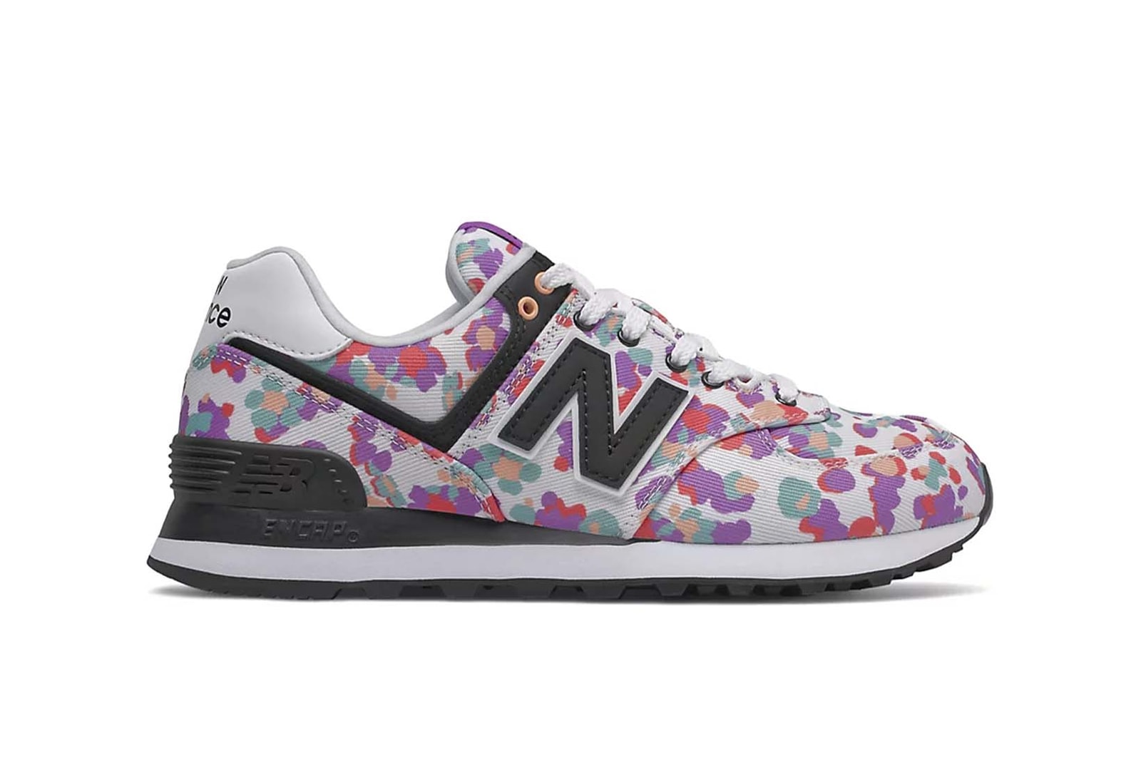 New Balance 574 Womens Floral White Heliotrope Price Release Date