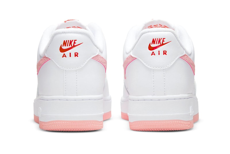 Nike Valentine’s Day Air Force 1 AF1 2022 Sneakers White Pink Red Footwear Shoes Kicks