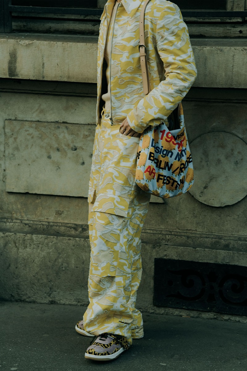 Paris Fashion Week Mens Fall Winter 2022 FW22 Street Style Kanye West Julia Fox