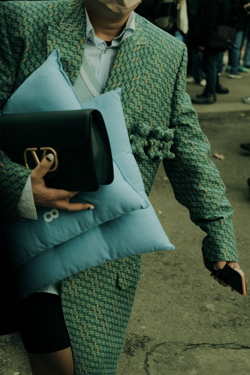 Paris Fashion Week Mens Fall Winter 2022 FW22 Street Style Kanye West Julia Fox