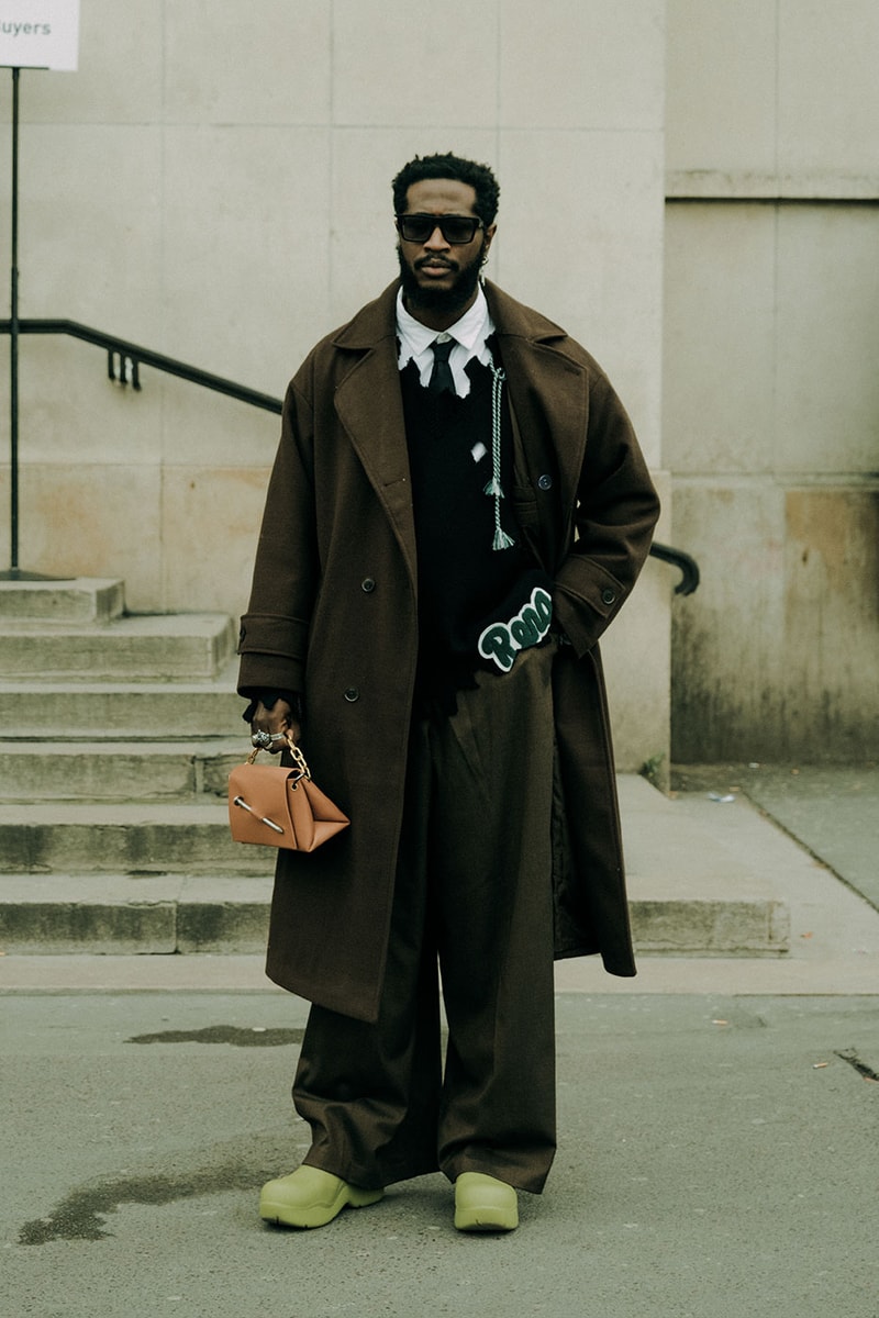 Paris Fashion Week Mens Fall Winter 2022 FW22 Street Style Kanye West Julia Fox