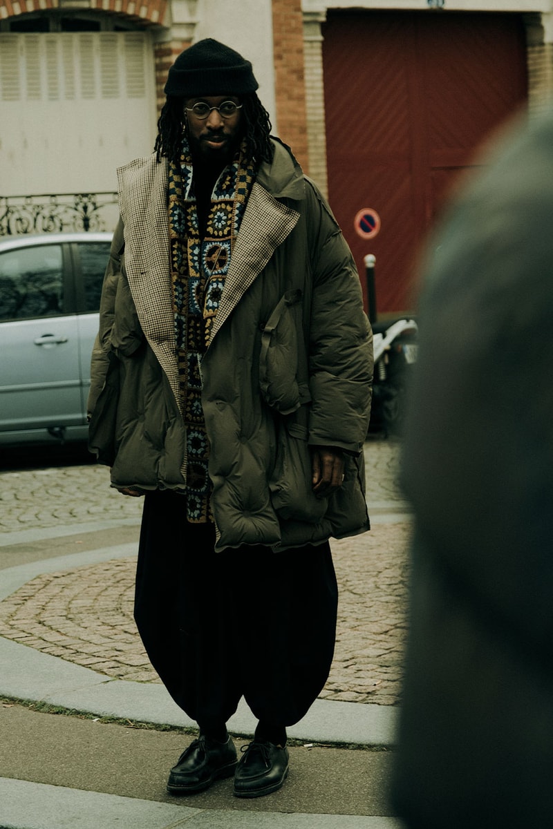 Paris Fashion Week Mens Fall Winter 2022 FW22 Street Style Kanye West Julia Fox