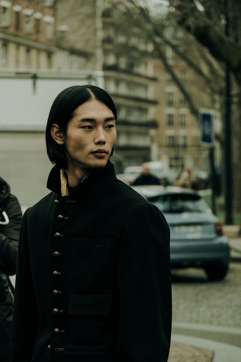 Paris Fashion Week Mens Fall Winter 2022 FW22 Street Style Kanye West Julia Fox