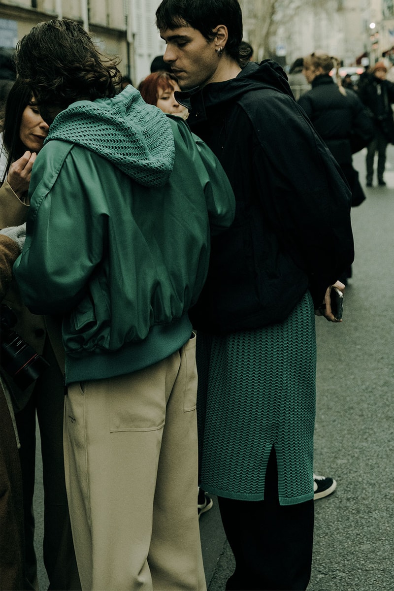 Paris Fashion Week Mens Fall Winter 2022 FW22 Street Style Kanye West Julia Fox