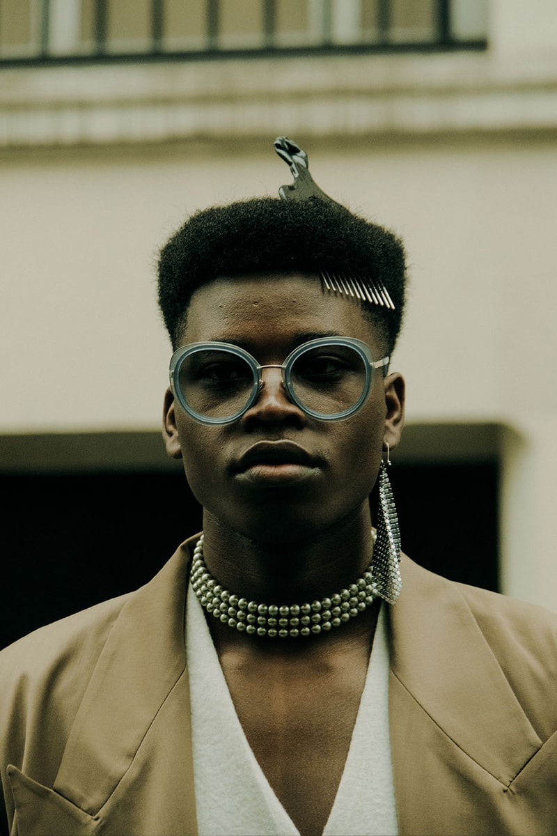 Paris Fashion Week Mens Fall Winter 2022 FW22 Street Style Kanye West Julia Fox