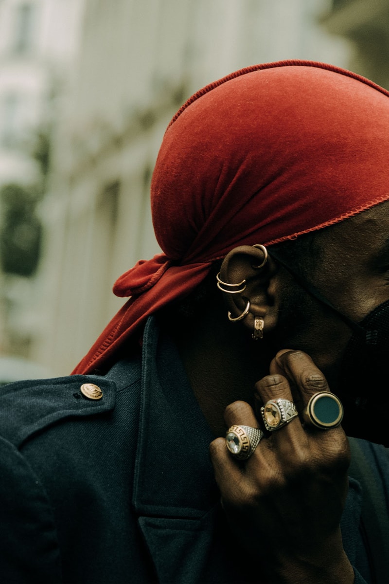 Paris Fashion Week Mens Fall Winter 2022 FW22 Street Style Kanye West Julia Fox