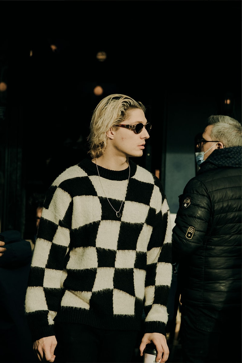 Paris Fashion Week Mens Fall Winter 2022 FW22 Street Style Kanye West Julia Fox