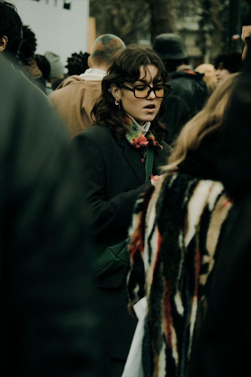 Paris Fashion Week Mens Fall Winter 2022 FW22 Street Style Kanye West Julia Fox