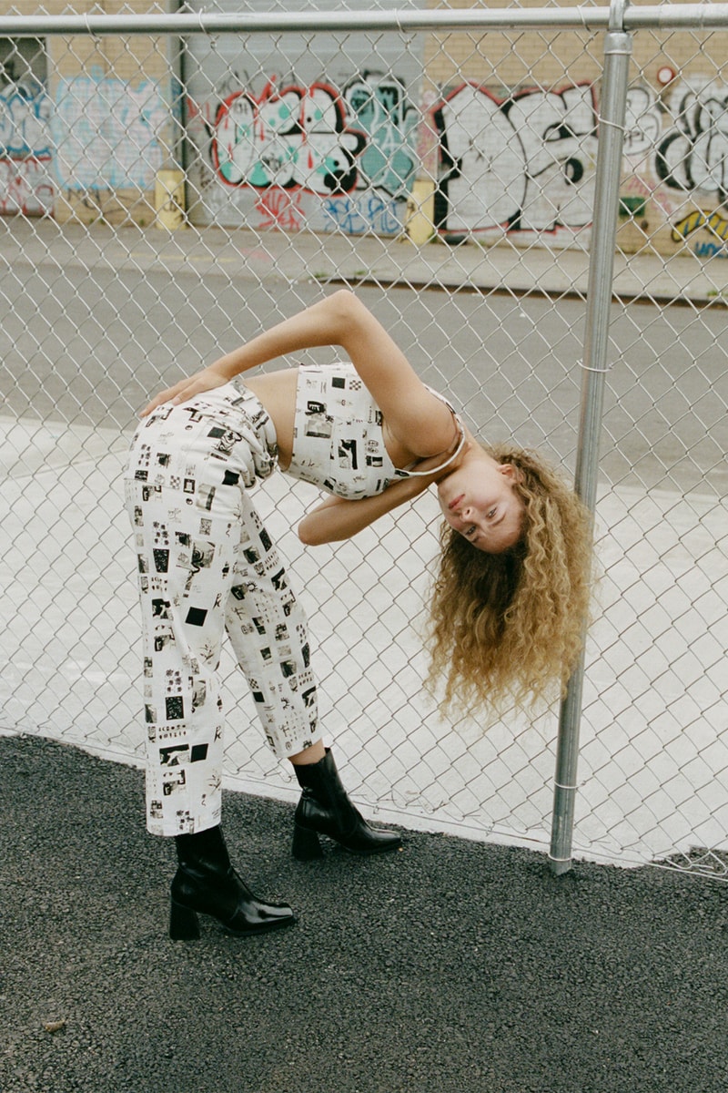 Rationalle Matching Sets Outerwear Lookbook Print Black White