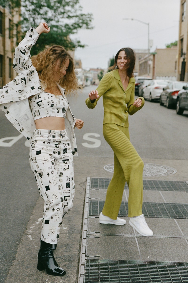 Rationalle Matching Sets Outerwear Lookbook Olive Print Black White