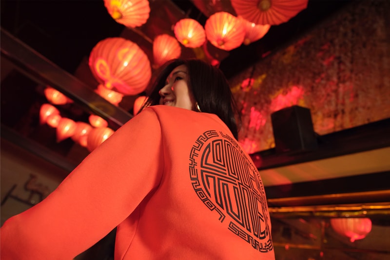 Reebok Warner Bros. Lunar New Year Collection Crewneck Red Back Details