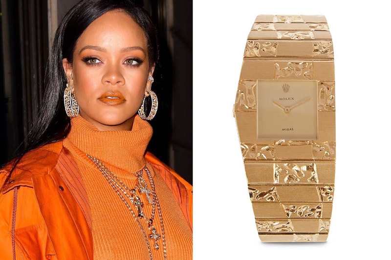 rihanna custom rolex king midas watch