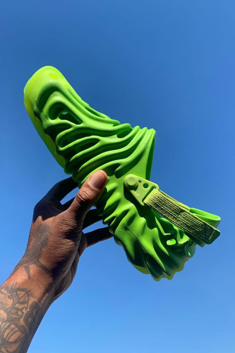 CROCS Men\'s Salehe Bembury Lime Green Sculpted Foam Clogs Check Out the Pollex Clogs Shoes | eBay main image 3