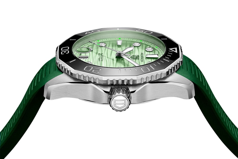 Naomi Osaka TAG Heuer Aquaracer Professional 300 Watch Details Crown Bezel Lug