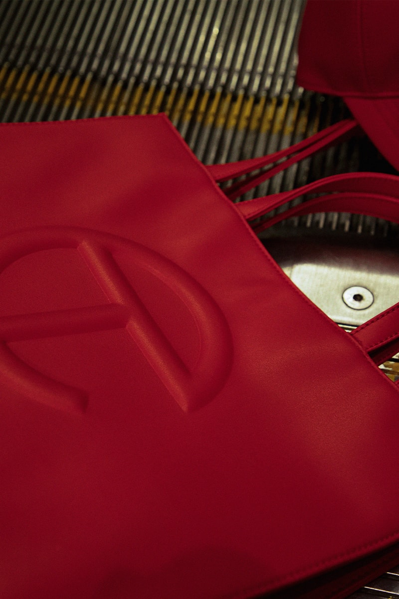 Telfar Shopping Bags HBX Drop Vegan Leather Cap Details