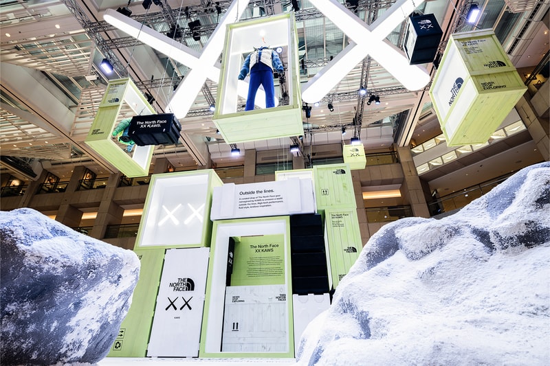 The North Face XX Kaws Collaboration Installation LANDMARK Changbai Mountain