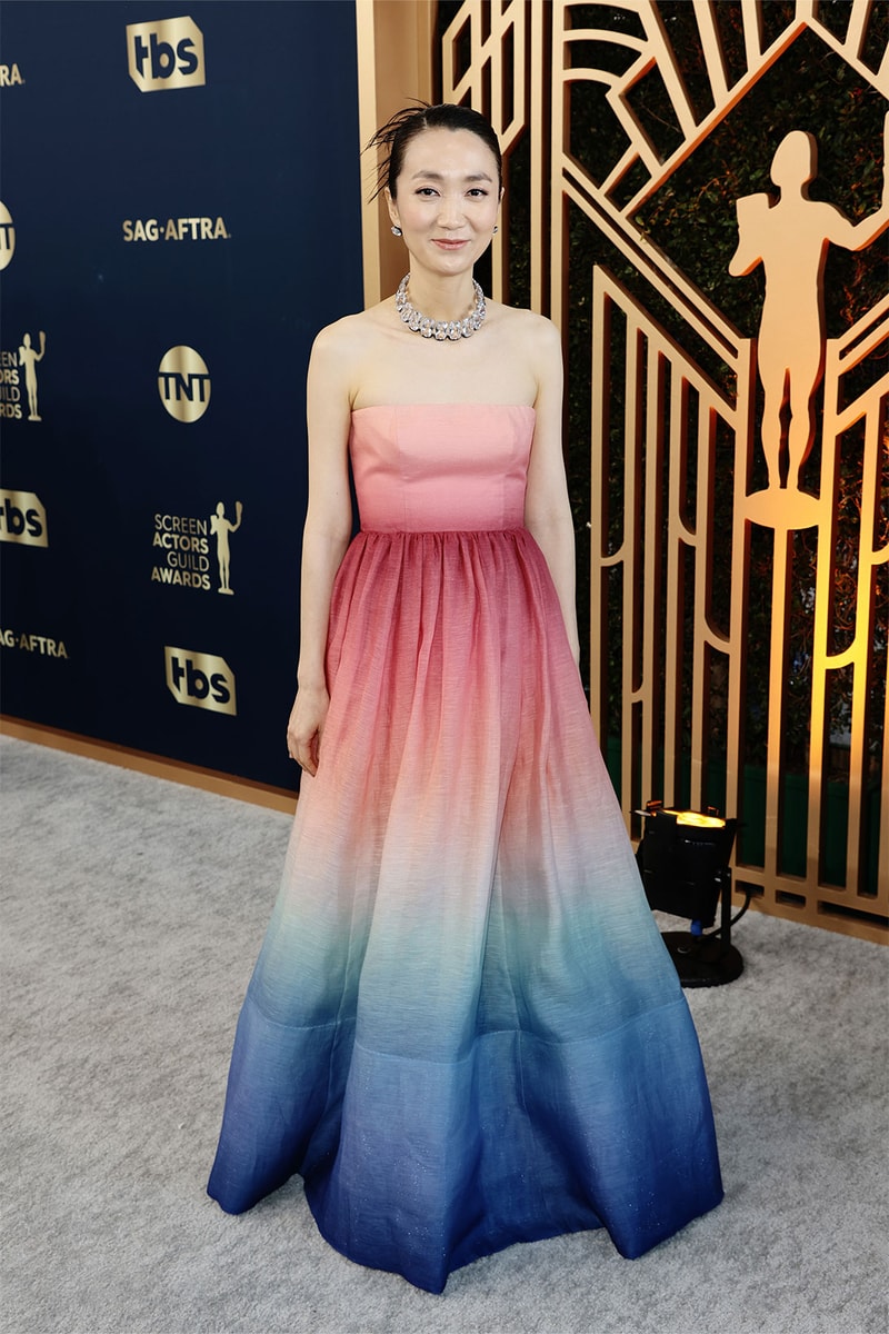 2022 28th SAG Awards Red Carpet Squid Game Kim Joo-ryeong