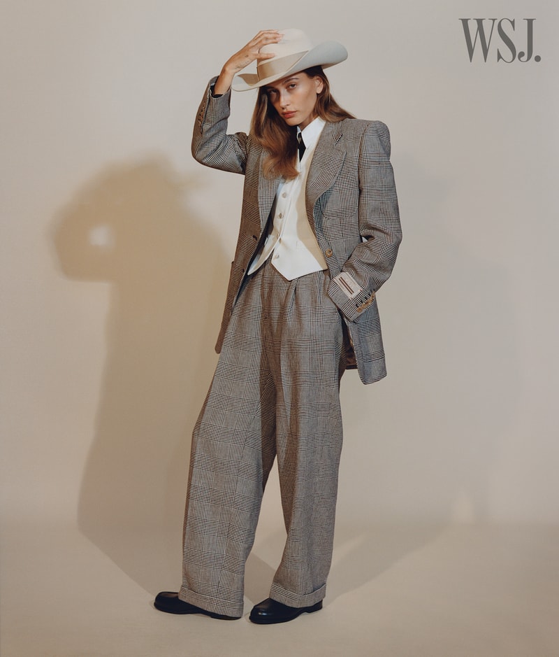 hailey baldwin bieber cover wall street journal wsj cover photoshoot career skincare brand rhode justin bieber kids family 