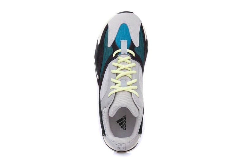 adidas YEEZY BOOST 700 "Wave Runner" Re-Release Solid Gray Chalk White Core Black Top View