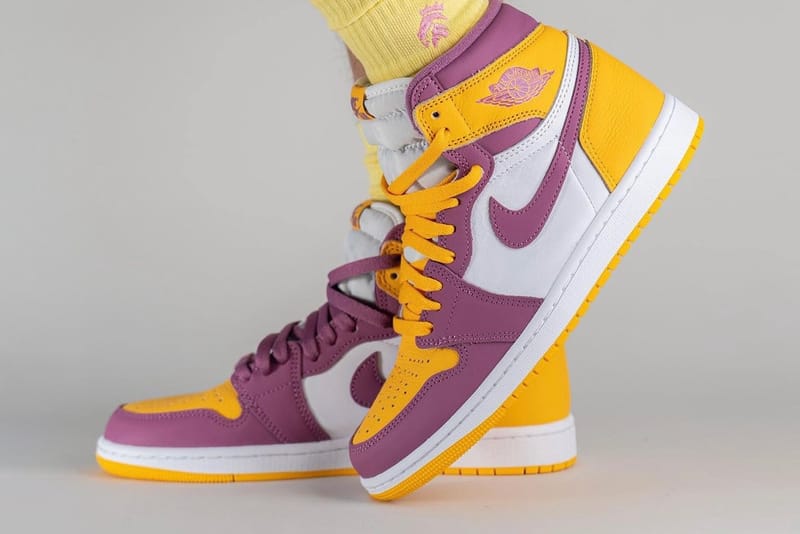 Nike Covers the Air Jordan 1 High OG in Spring-Ready Hues of Purple and Gold