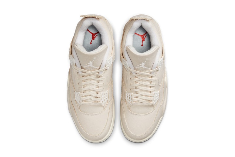 Nike Air Jordan 4 Women's Canvas Sail Price Release Date