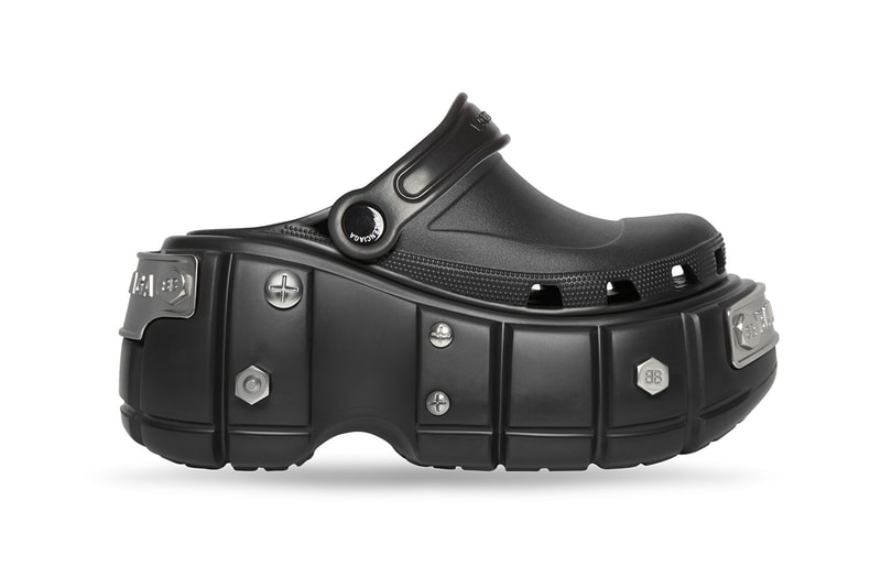 Balenciaga HardCrocs Sandal Black Collaboration Footwear Shoes