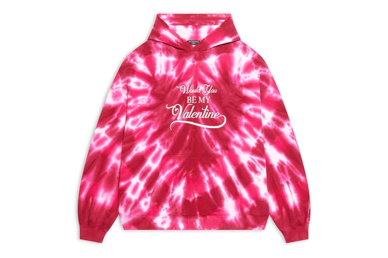 Balenciaga Valentine's Day 2022 Heart Tie-Dye Hoodie