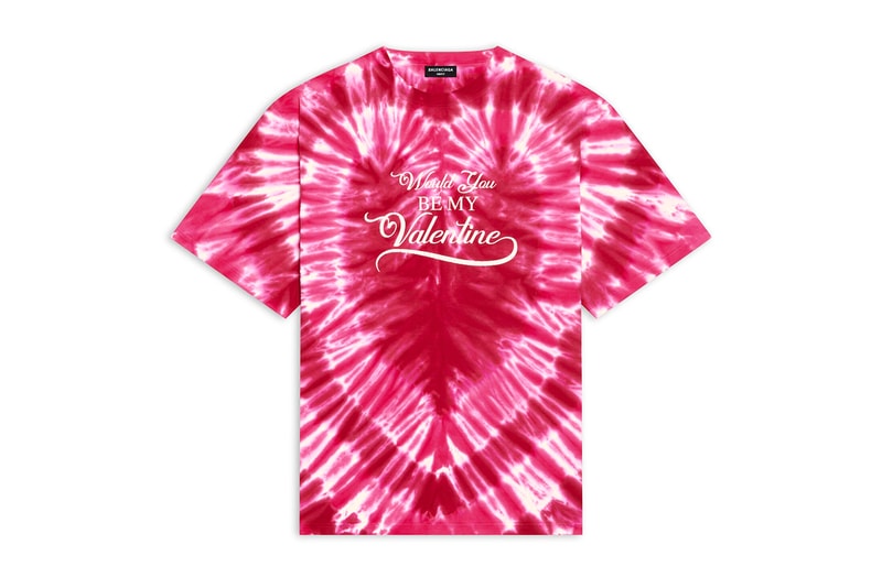 Balenciaga Valentine's Day 2022 Heart Tie-Dye Tee