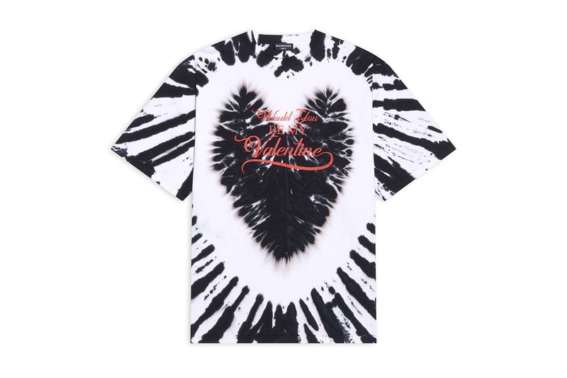 Balenciaga Valentine's Day 2022 Heart Tie-Dye Tee