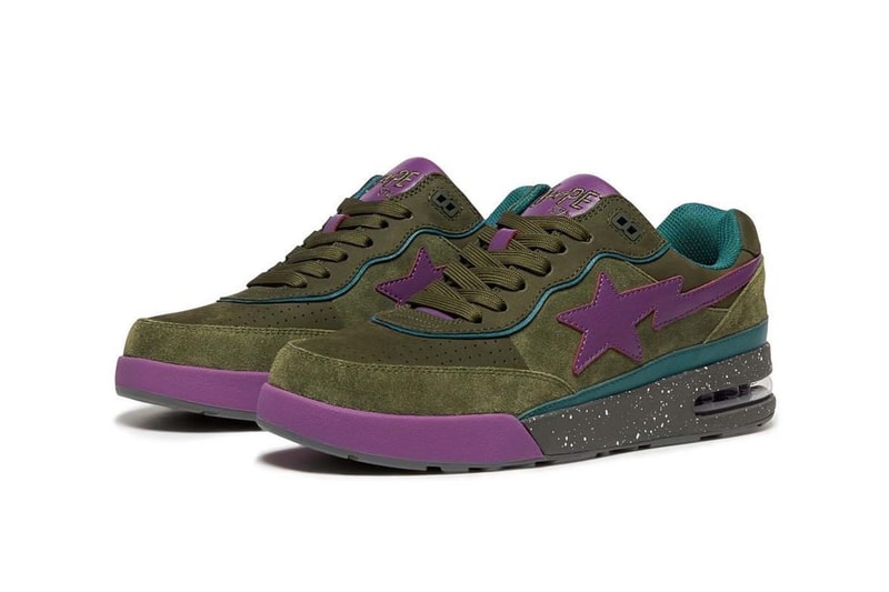 BAPE ROAD STA Green Purple Teal Gray Blue Orange Speckled Sole Price Release Date
