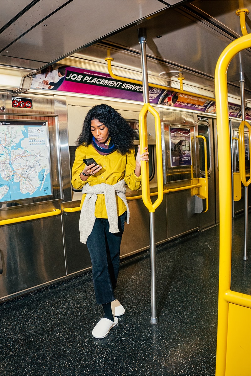 Brunch New York IRL Campaign Slippers Footwear l’Essentiel on Foot Release Info Subway White