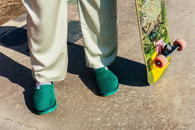 Brunch New York IRL Campaign Slippers Footwear l’Essentiel Release Info Green Close-Up