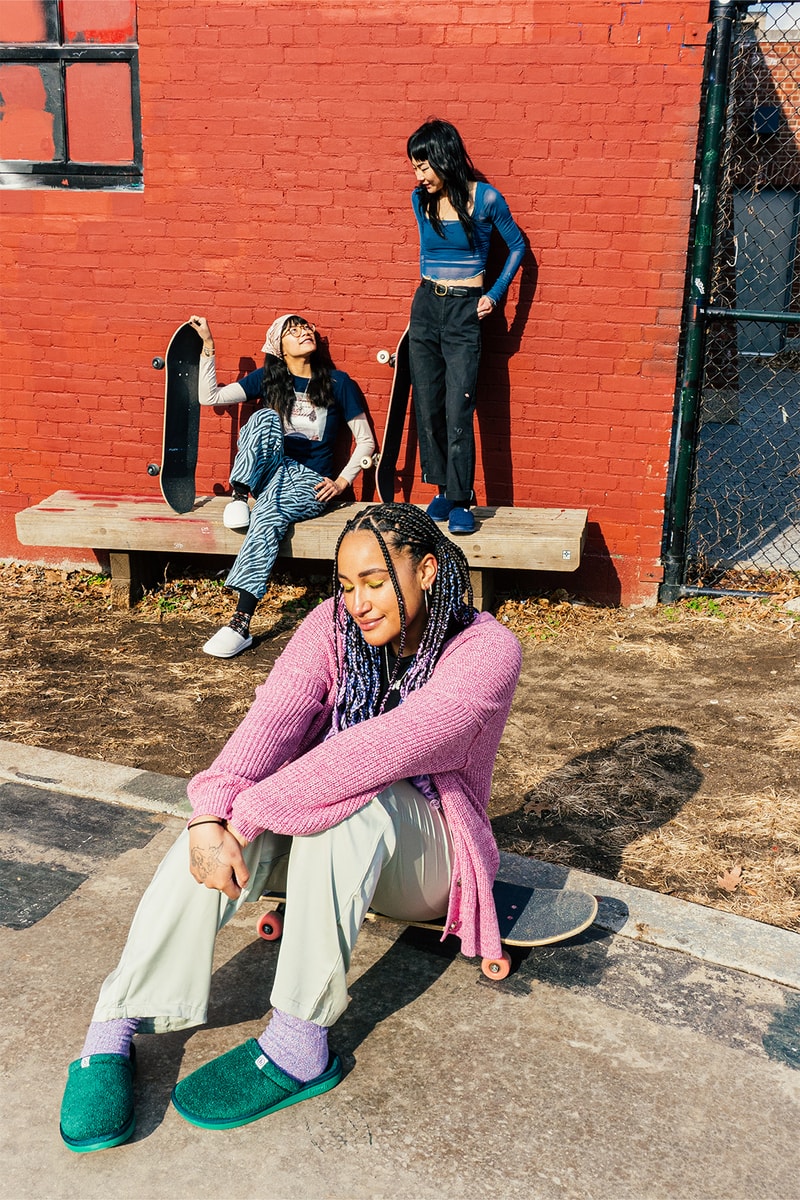 Brunch New York IRL Campaign Slippers Footwear l’Essentiel Release Info Sk8tebabes White Green Blue Lifestyle Shot