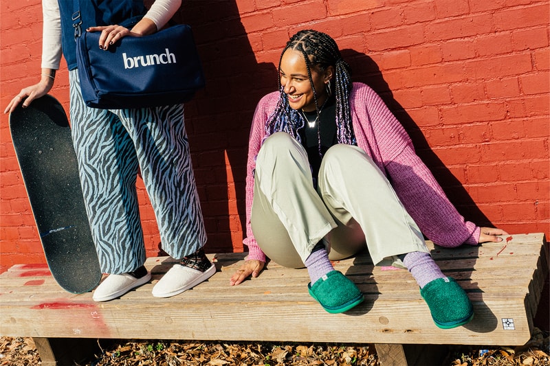 Brunch New York IRL Campaign Slippers Footwear l’Essentiel Release Info Sk8tebabes White Green