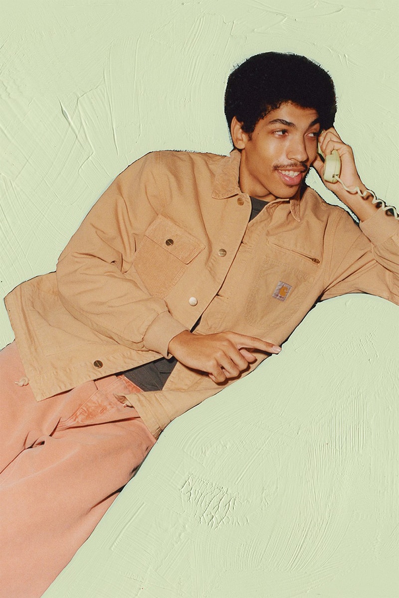 Carhartt WIP Spring 2022 Campaign Elliot James Kennedy Outerwear Workwear Chore Jacket Brown