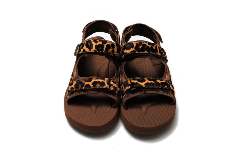 Doublet Suicoke Animal Print Sandals Collaboration SS22 Release Leopard Brown