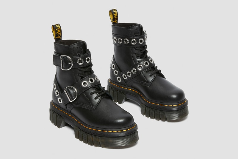 Dr. Martens Audrick Hardware Platform Boots Upper Eyelets Chunky