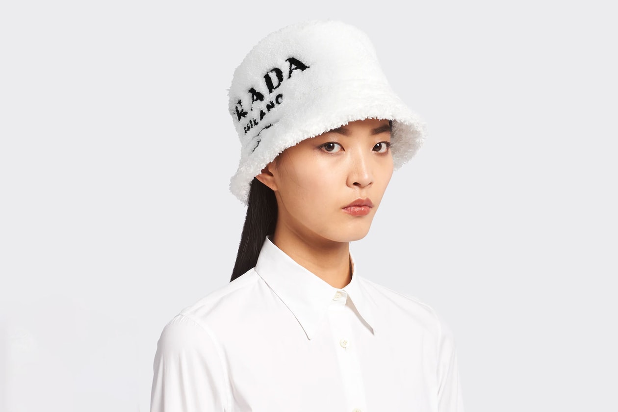 Fuzzy Bucket Hats Faux Fur Trend Rihanna Emma Brewin Ruslan Baginskiy Prada Where to buy