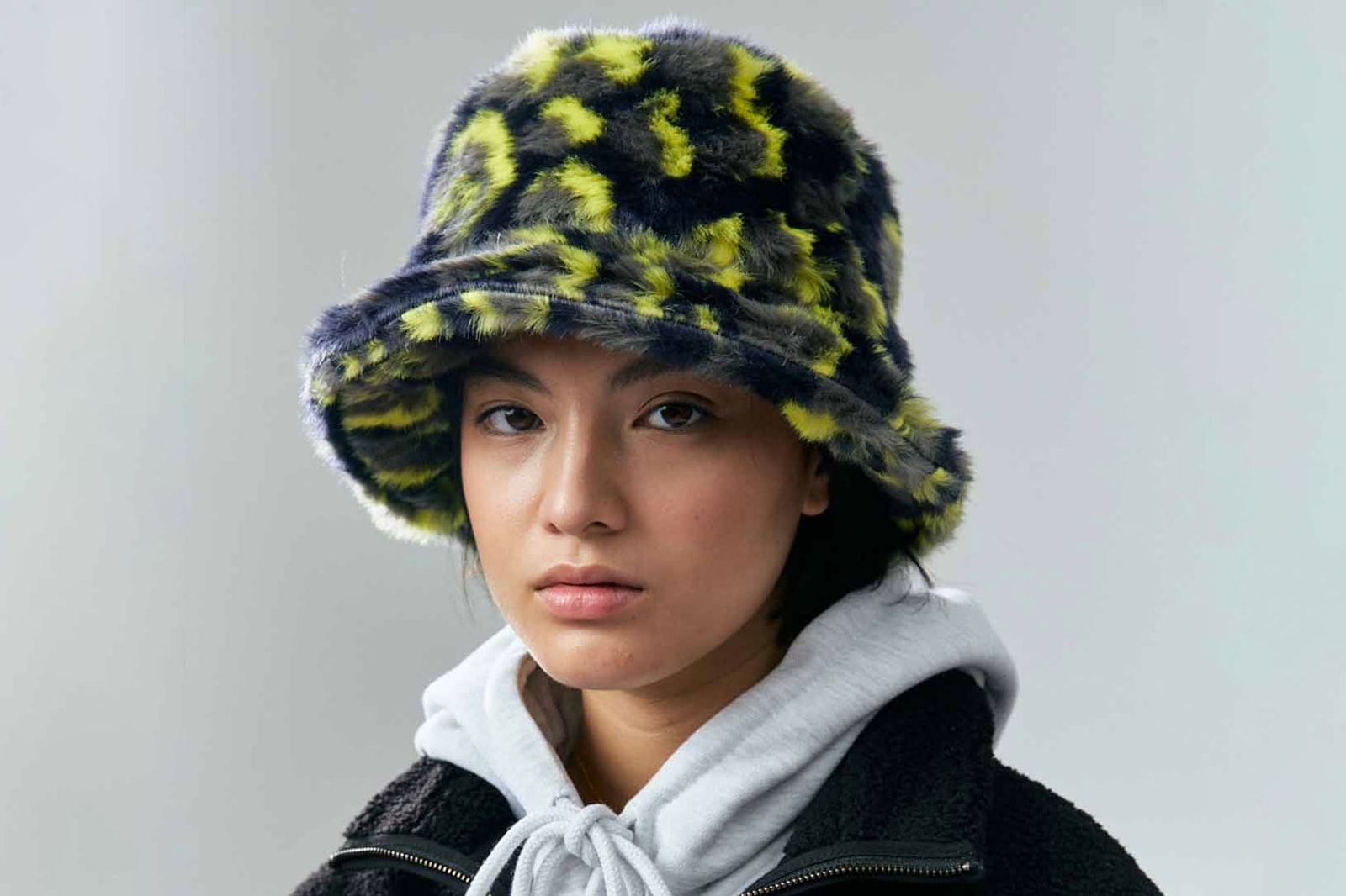 Fuzzy Bucket Hats Faux Fur Trend Rihanna Emma Brewin Ruslan Baginskiy Prada Where to buy