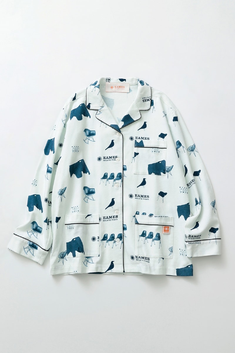 Gelato Pique Eames Home Collection Loungewear Accessories Design Pajama Top Blue