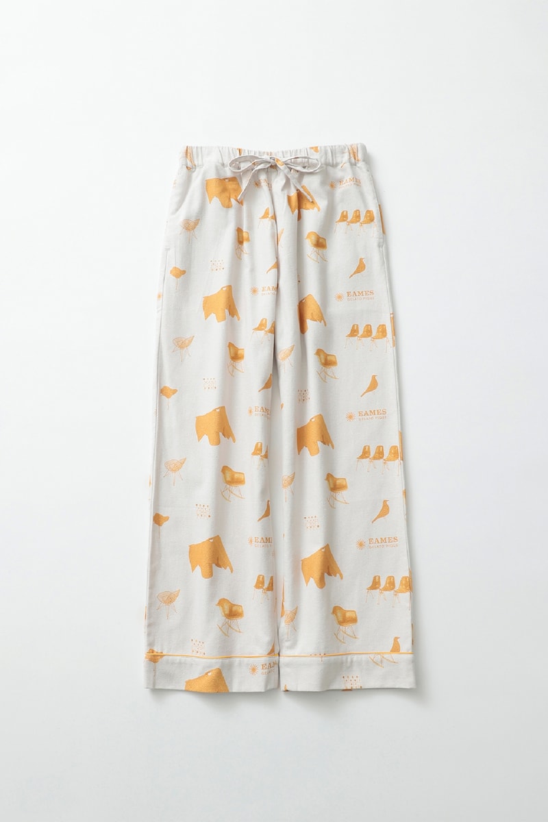 Gelato Pique Eames Home Collection Loungewear Accessories Design Pajama Bottoms Orange