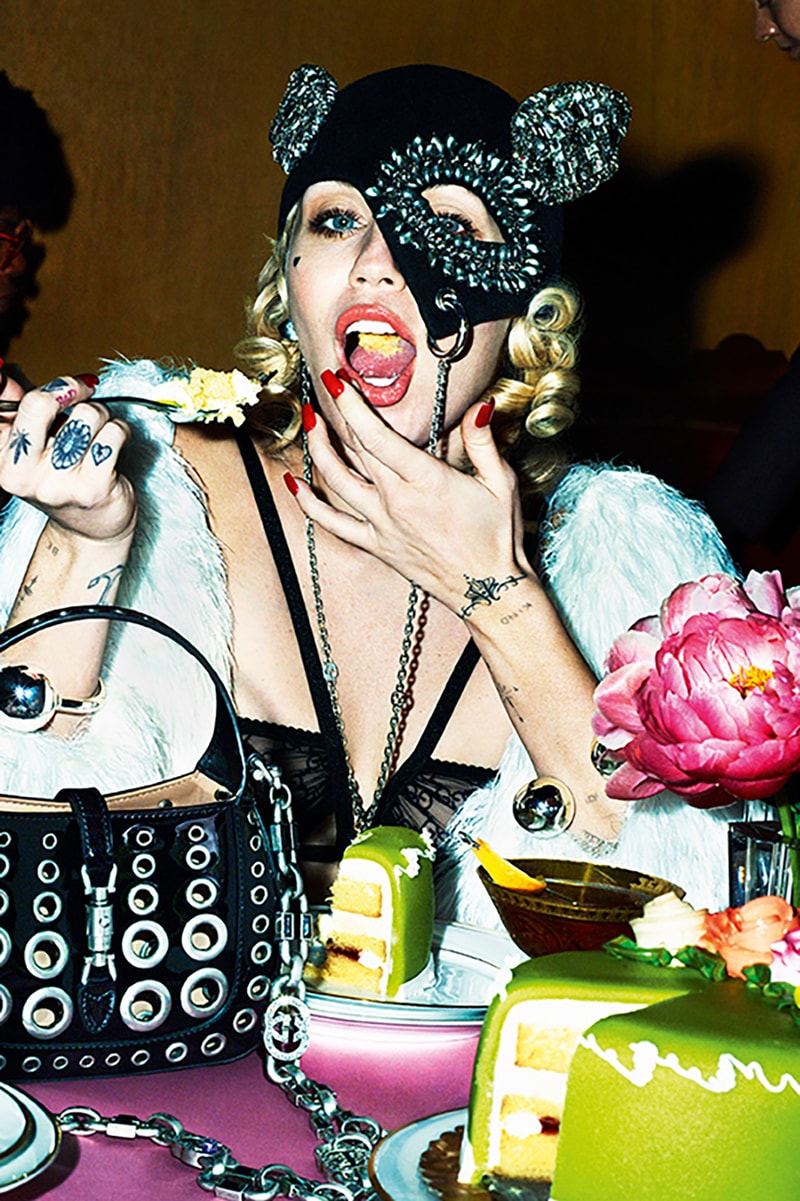 Miley Cyrus Jungjae Lee Gucci Love Parade Campaign Bag Suit Headwear Jewelry 