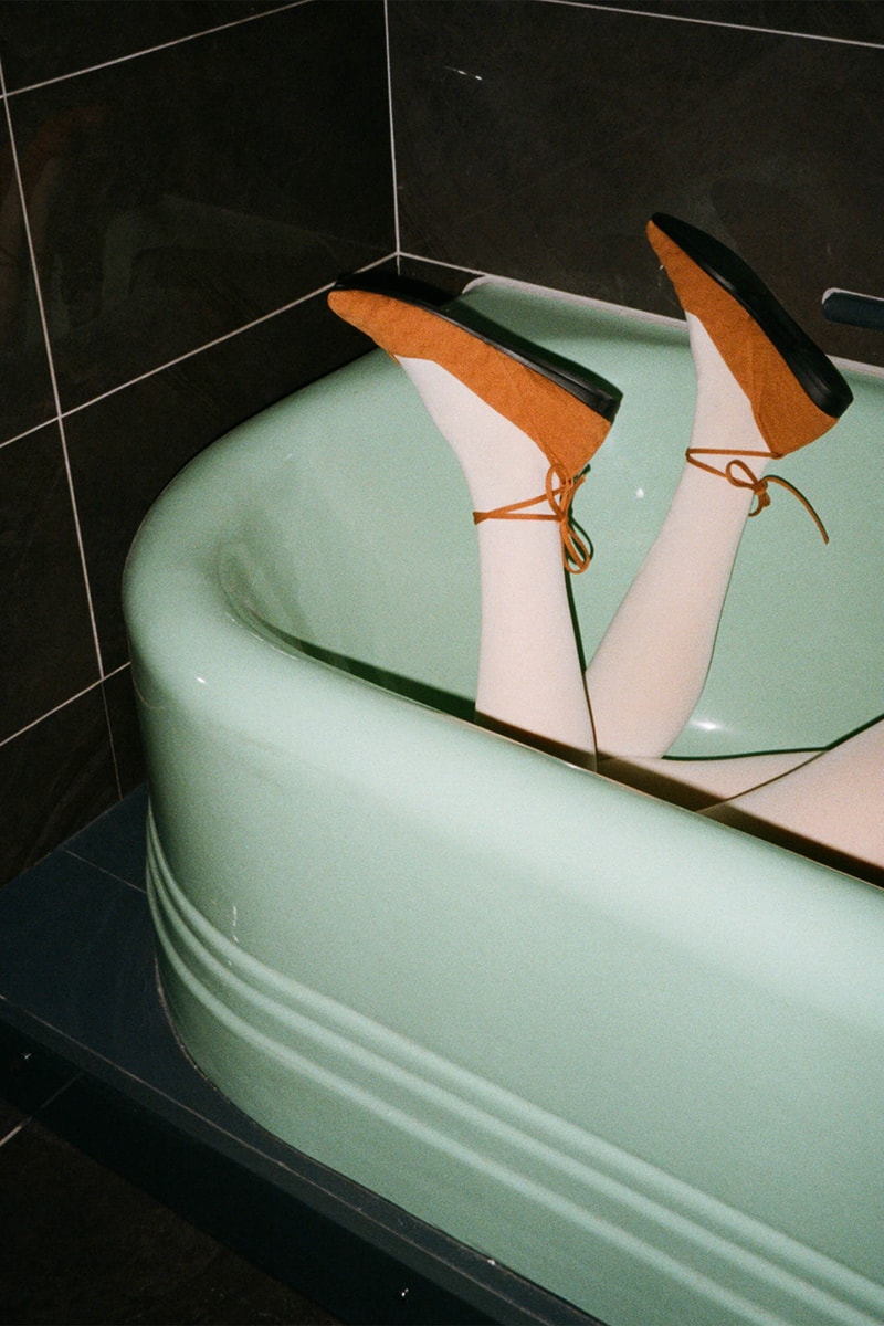 Inooknit "Desert" Collection Flats Shoes Lookbook Orange Details