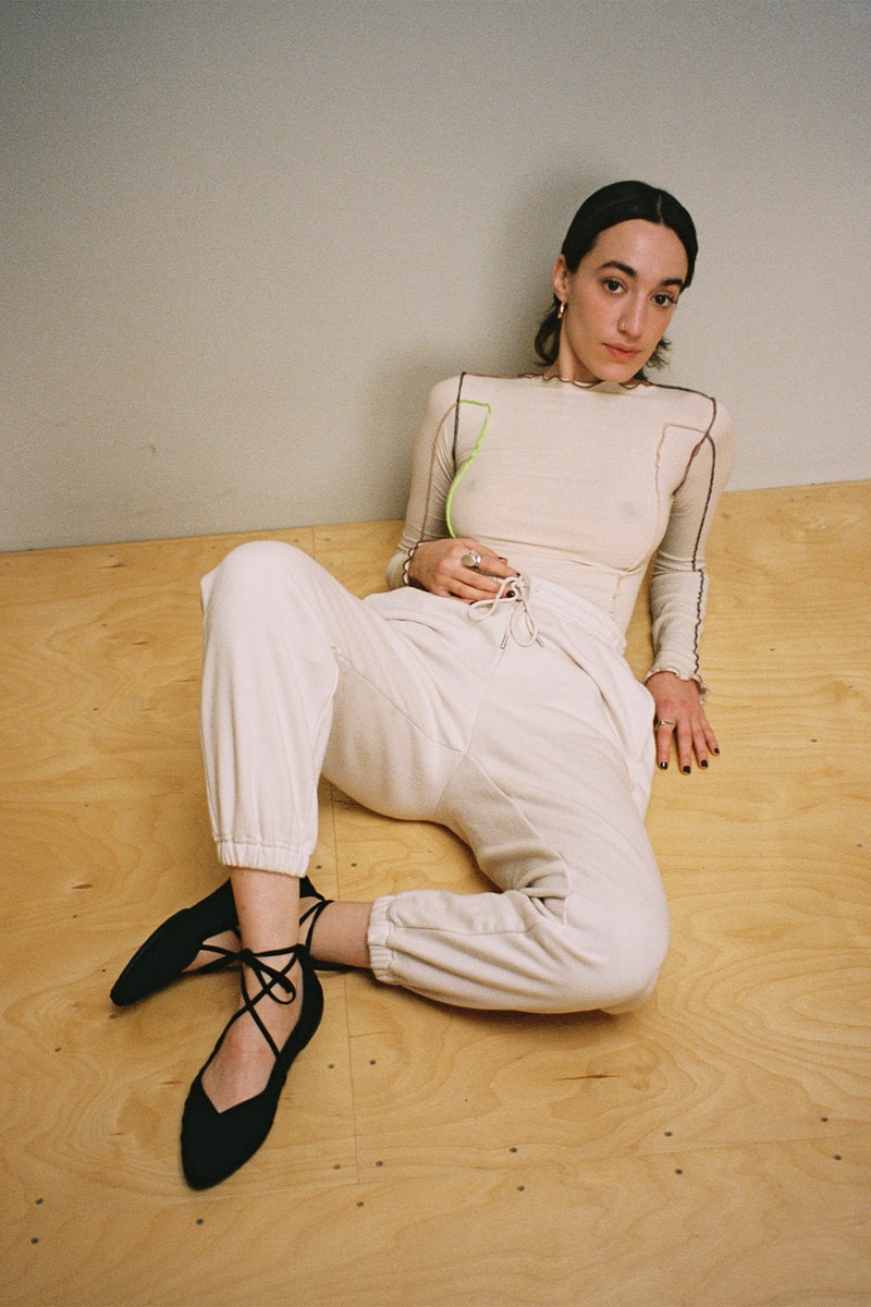 Inooknit "Desert" Collection Flats Shoes Lookbook Black Model Shot