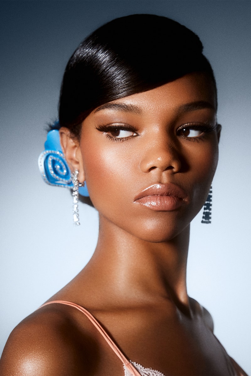 Katya Hair Accessories Claw Clips Lookbook Kate Iorga Blue Rose