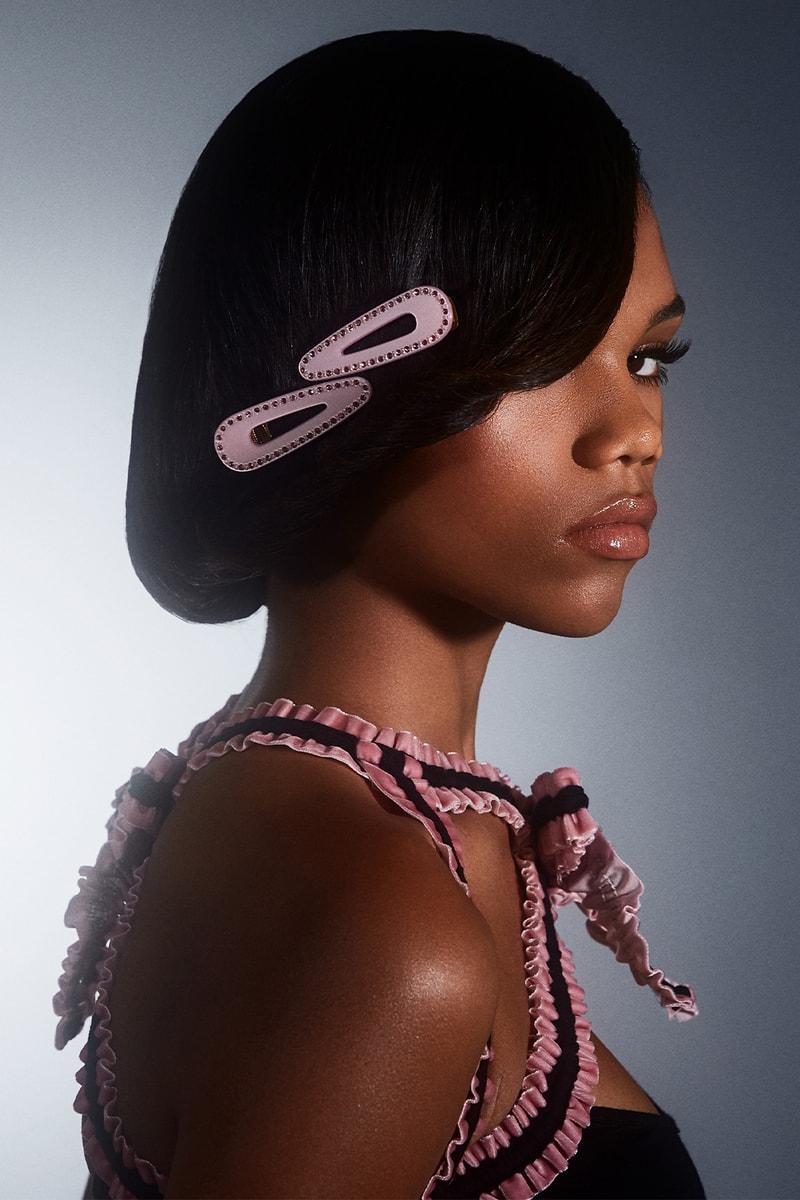 Katya Hair Accessories Claw Clips Lookbook Kate Iorga Pink
