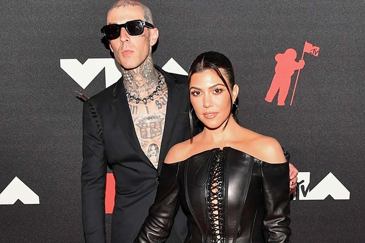 Kourtney Kardashian Matches Manicure To Travis Barker's Tooth Gems