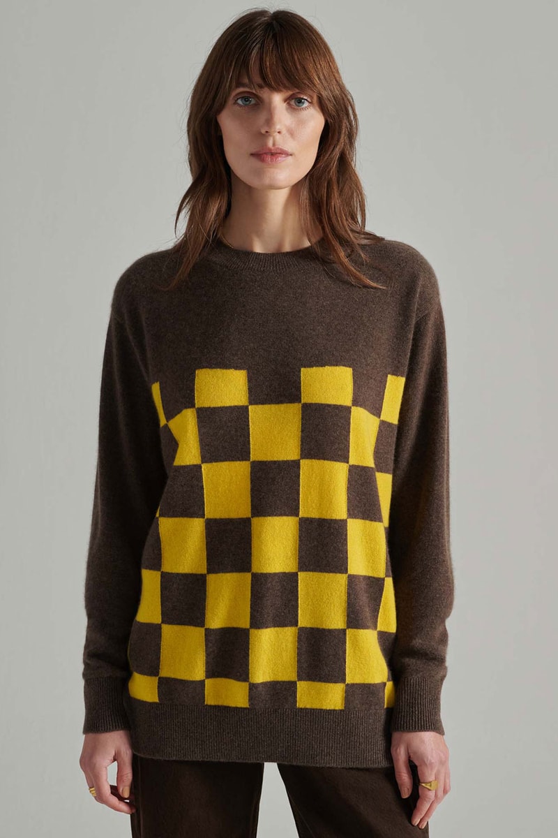 leret leret graphic cashmere sweater